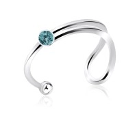 Rhinestone Stone Circular Ear Cuff EC-101b (1.2)